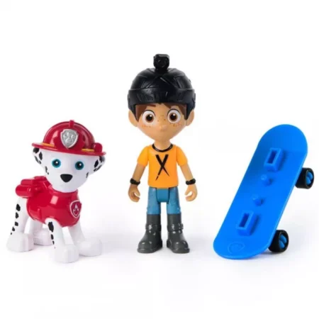 Цуценячий патруль: колекційна фігурка цуценяти-рятівника Маршала та Сміливого Денні на скейті - Зображення 2