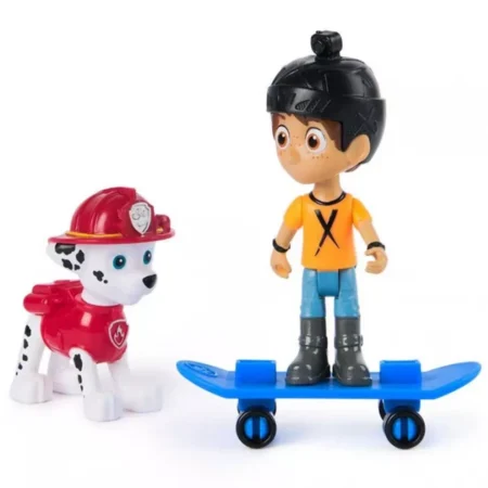 Цуценячий патруль: колекційна фігурка цуценяти-рятівника Маршала та Сміливого Денні на скейті - Зображення 3