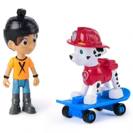 Цуценячий патруль: колекційна фігурка цуценяти-рятівника Маршала та Сміливого Денні на скейті - Зображення 4