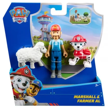 Цуценячий патруль: колекційна фігурка цуценяти-рятівника Маршала, фермера Ела та вівці