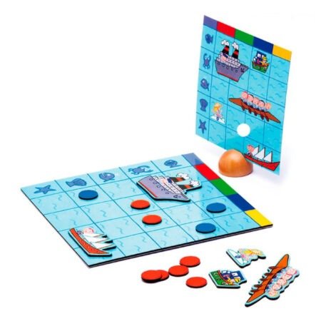 Гра настільна дитяча дерев'яна арт. DJ05270 DJECO Гра настільна тактика Морський бій - Зображення 2