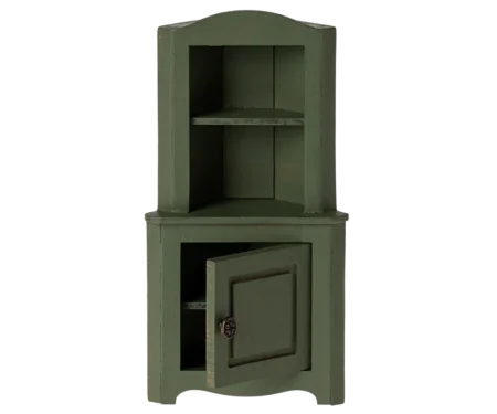 Аксесуари для ляльок - Кутова шафа,темно-зелена - Зображення 2