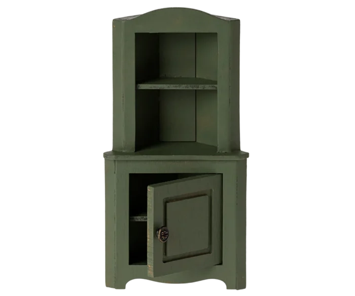 Аксесуари для ляльок - Кутова шафа,темно-зелена - Зображення 2