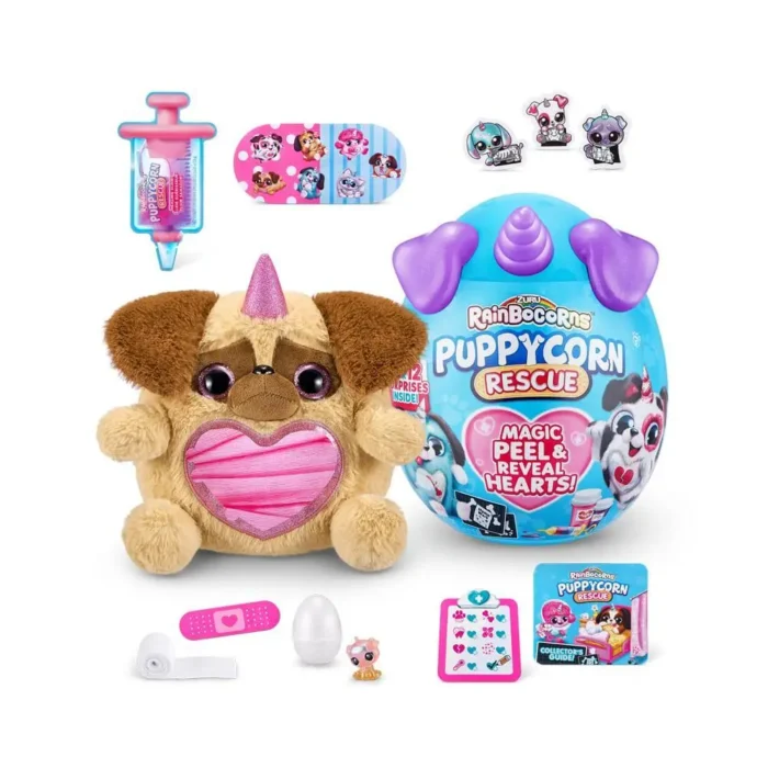 М'яка іграшка-сюрприз Rainbocorn-G (серія Puppycorn Rescue),  арт. 9261G - Зображення 5