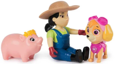 Цуценячий патруль: колекційна фігурка цуценяти-рятівника Скай, фермера Юмі та свинки - Зображення 3