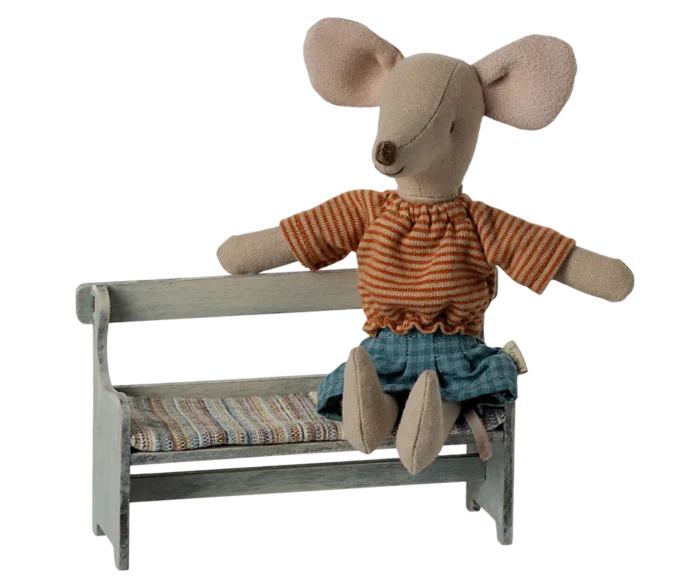 Аксесуари - лавка для мишки біла вінтажна - Зображення 3