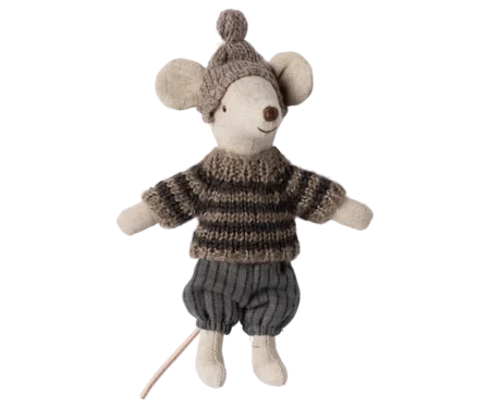 Зимова миша з лижним комплектом, Великий брат - Сірий - Зображення 2