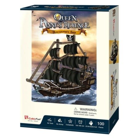 Тривимірна головоломка-конструктор  КОРАБЕЛЬ ПОМСТА КОРОЛЕВИ ГАННИ .-T4035h