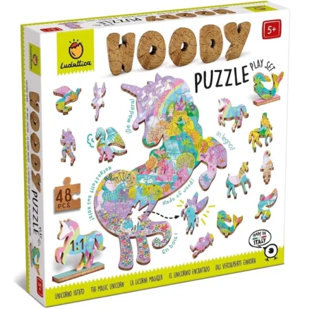 Дерев’яний пазл “Єдинороги”