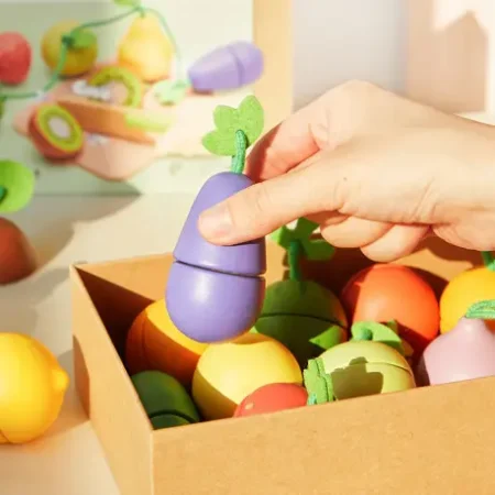 Дерев'яна головоломка WOODEN FOOD CHOPPING SET - Зображення 4