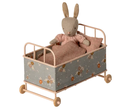 Аксесуар для ляльки - Ліжечко дитяче, Мікро - Пудра - Зображення 2