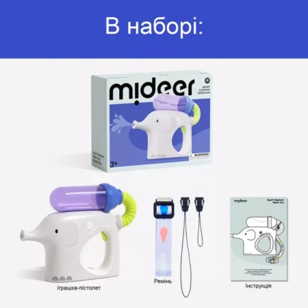 Водяний пістолет SQUIRT ELEPHANT BUBBLE BLUE - Зображення 2