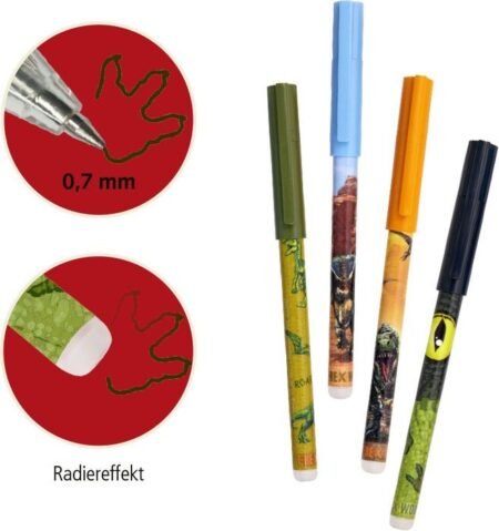 22360 Ручки гелеві, стираються 'Світ Динозаврів' - Зображення 2