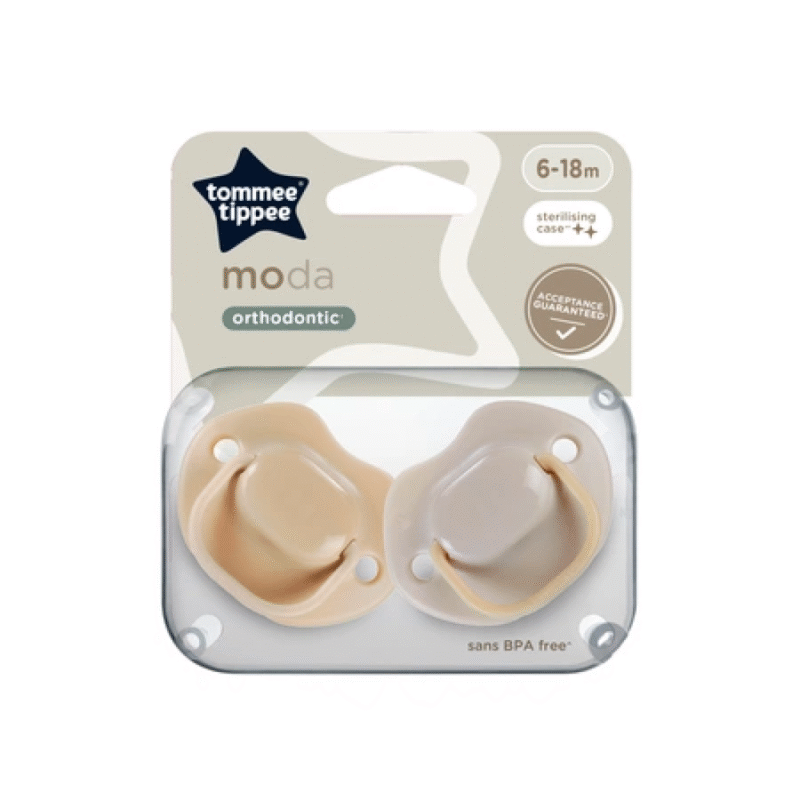 Пустушка Tommee Tippee MODA Orthodontic 6-18 міс 2 шт (TT0498)