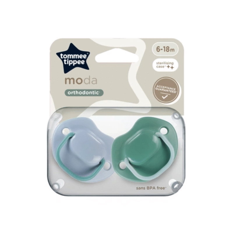 Пустушка Tommee Tippee MODA Orthodontic 6-18 міс 2 шт (TT0499)