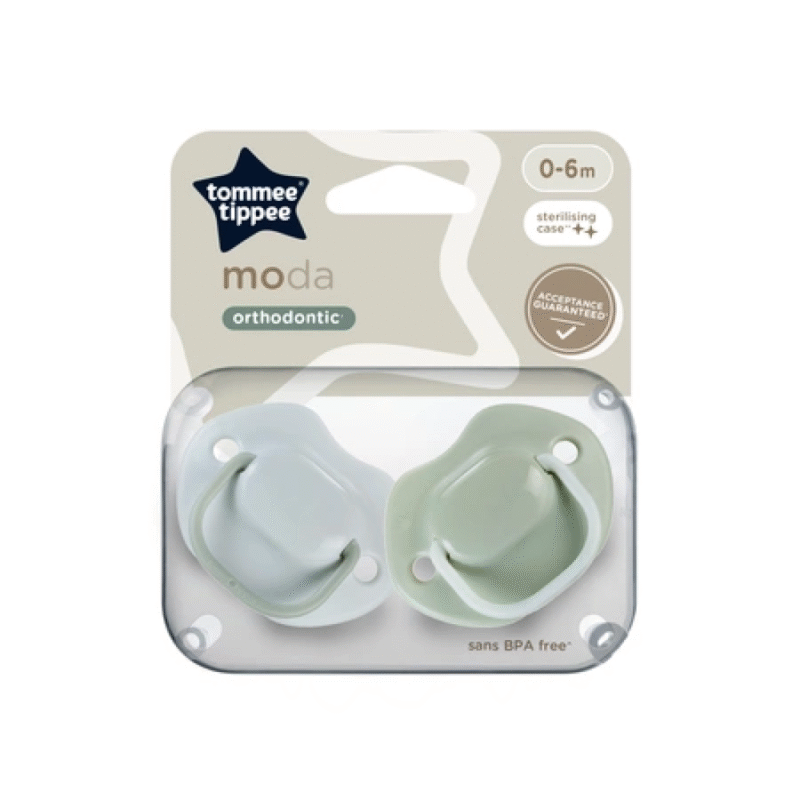 Пустушка Tommee Tippee MODA  Orthodontic 0-6 міс 2 шт (TT0505)