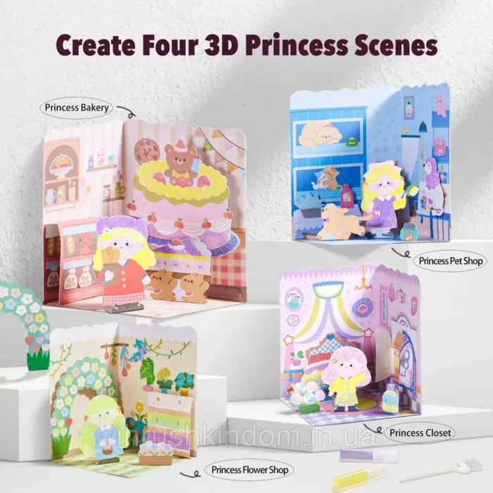 Творчий набір для малювання піском Ляльковий дім, Jar melo MK96604 - Зображення 3