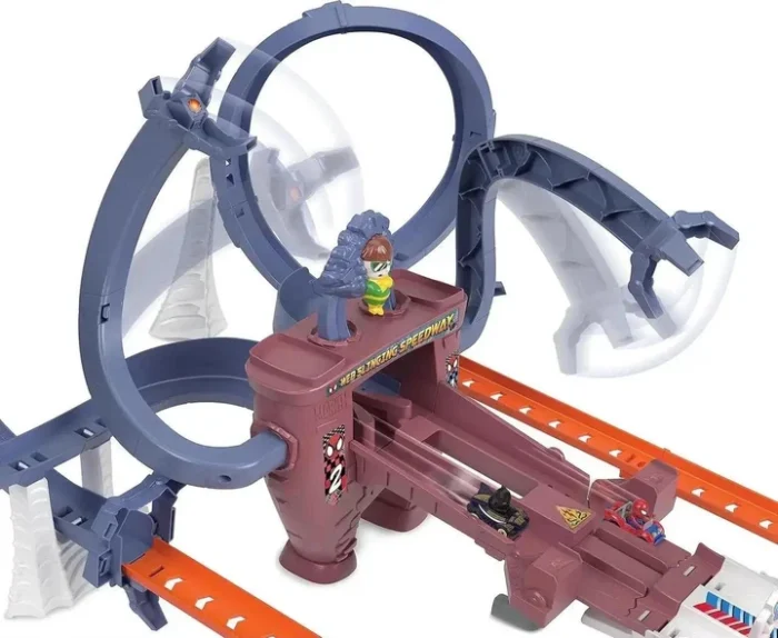 Трек  Людина-Павук проти Чорної Пантери  Hot Wheels Marvel Spider-Man Mattel HTM08 - Зображення 4
