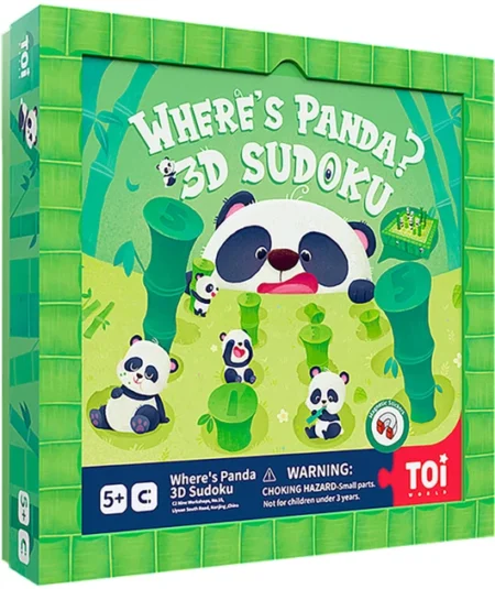 2041020 Настільна гра 3Д судоку  Де панда?