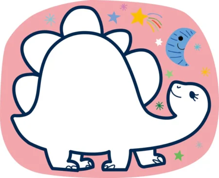 6005014 Набір для творчості, точкове малювання  Динозавр , 12 карток, 1 маркер на водній основі - Зображення 3