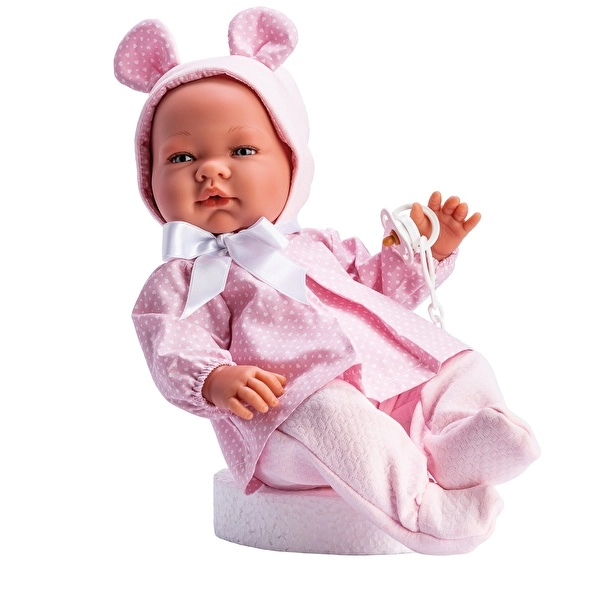 19 Пупс Maria в боді з картатим принтом та шифроновим комірем, 43 см ASIVIL (0366720) - Зображення 1