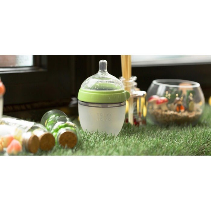 Пляшечка Comotomo антіколікова 150 мл, Зелена (150G-EN) - Зображення 2