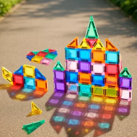 Конструктор на магнітах COLORFUL TILES 42PCS MINI POCKET - Зображення 3