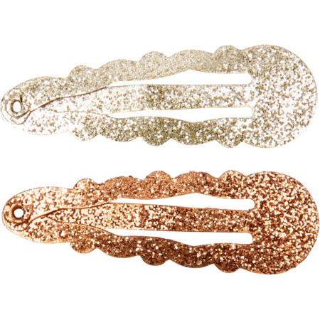 Набір заколок золотистих  Зірочки - Зображення 2