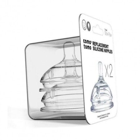 Силиконовые соски Comotomo 0-3 мес., 2 шт, Медленный поток (NT1-EN) - Зображення 2