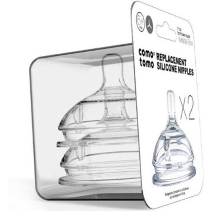 Сменные соски для бутылочки (2 шт.) Comotomo Скорость потока: - - Зображення 3