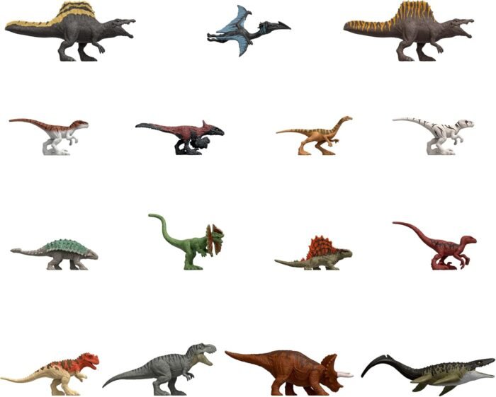 Набір із 15 міні-фігурок динозаврів Jurassic World Rebirth - Зображення 3