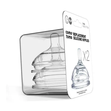 Силиконовые соски Comotomo 3-6 мес., 2 шт, Средний поток (NT2-EN) - Зображення 2