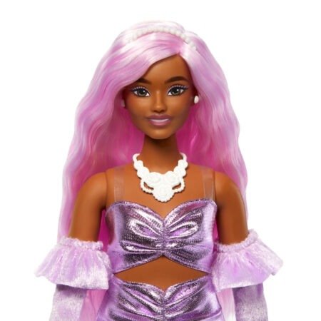 Лялька  Barbiecore  модниця у сукні металік Barbie - Зображення 3