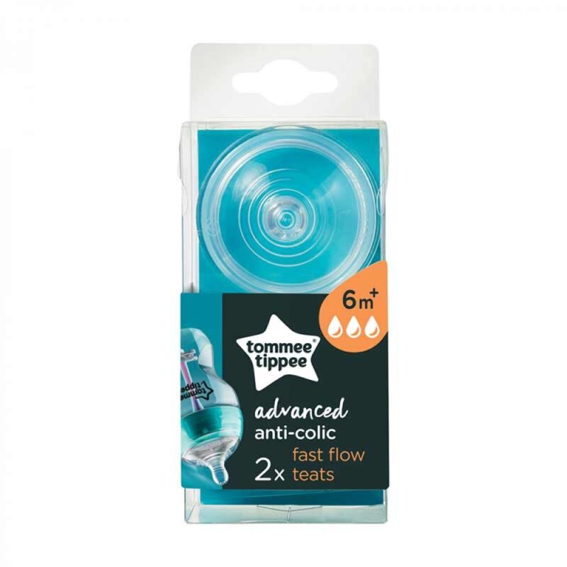 Соски Tommee Tippee Advanced Anti-Colic 6+ мес. быстрый поток 2 шт (TT0189)