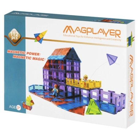 Конструктор Magplayer магнітні плитки 112 ел.