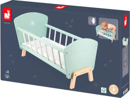 Ліжко Janod для ляльки м'ятне