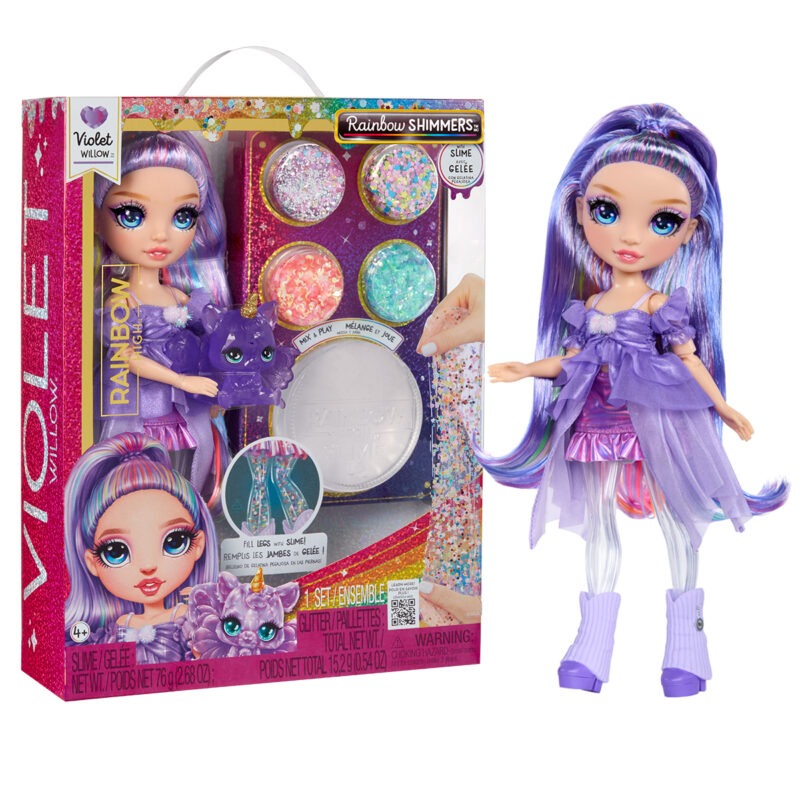 Ігровий набір з лялькою RAINBOW HIGH серії  Rainbow Shimmers  - ВІОЛЕТТА (зі слаймом)
