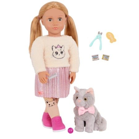 Лялька Our Generation Шила з кошеням Семмі та аксесуарами 46см