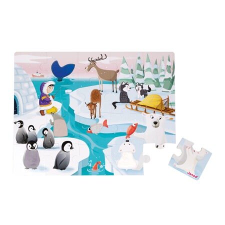 Пазл тактильний Janod Життя на льоду 20 ел. J02773 - Зображення 2
