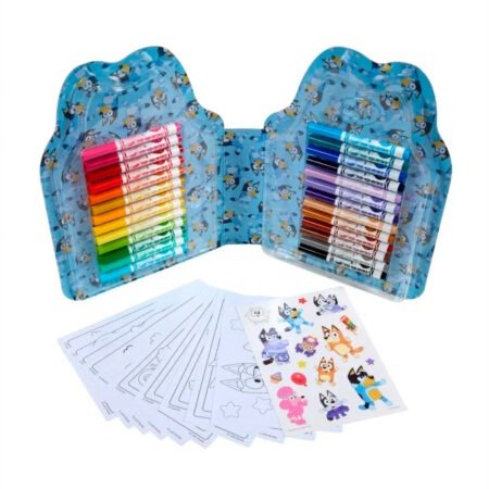 Переносний набiр для малювання  Blue  з фломастерами та розмальовками - Зображення 2