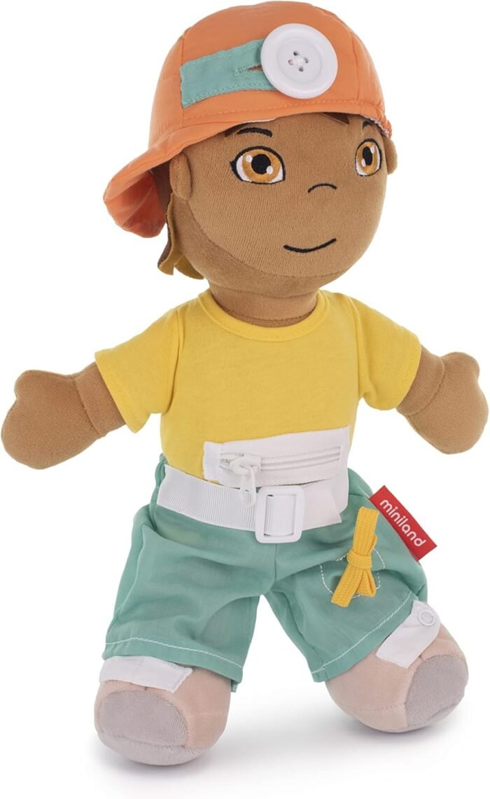 Лялька Miniland Diversity із застібками, яку можна прати: латиноамериканський хлопчик - Зображення 1
