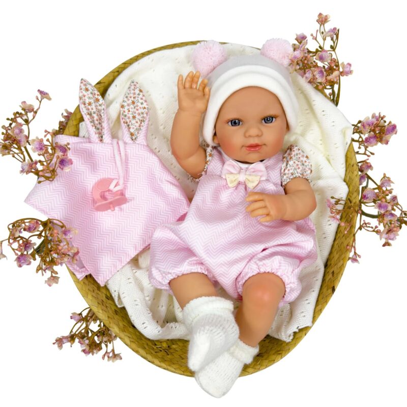 Nines d'Onil: Лялька Reborn, серія DOUDOU, дівчинка, у коробці, 37см
