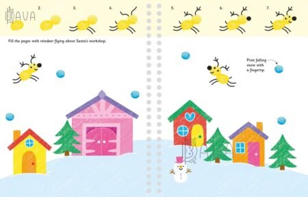 Книга Fingerprint Activities Santa's Workshop - Зображення 4