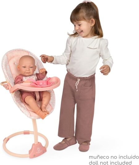 Стілець для годування 51574 для ляльки, 3в1(люлька-переноска, гойдалка) метал, кор., 30-41-10 см. - Зображення 4