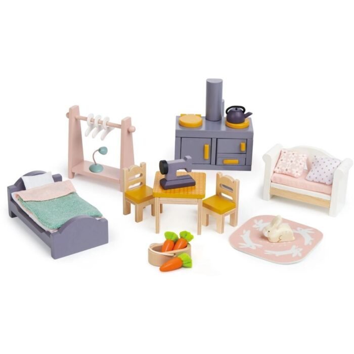 Дерев'яний двоповерховий ляльковий будиночок Tender Leaf  Cottontail Cottage - Зображення 3