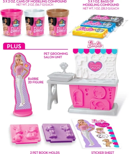 Тісто для ліплення Cra-Z-Art Barbie Зоомагазин з формами, набір 10од - Зображення 3