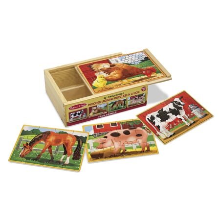 Набір із 4 пазлів в коробці  Тварини на фермі  Melissa&Doug (MD13793)
