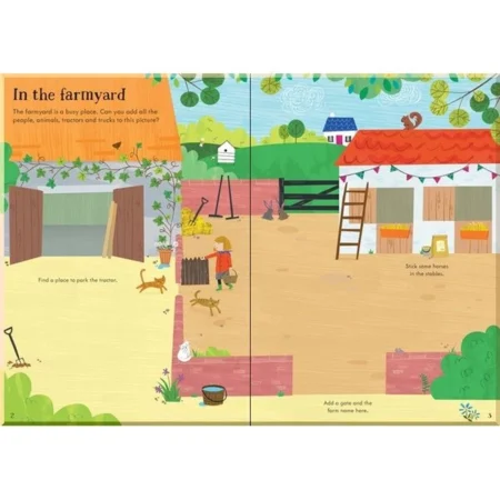 Перший альбом з наліпками  Ферма , Usborn - Зображення 3
