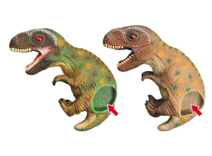 Іграшка на руку Тиранозавр зелений 45х23х15см - Зображення 1