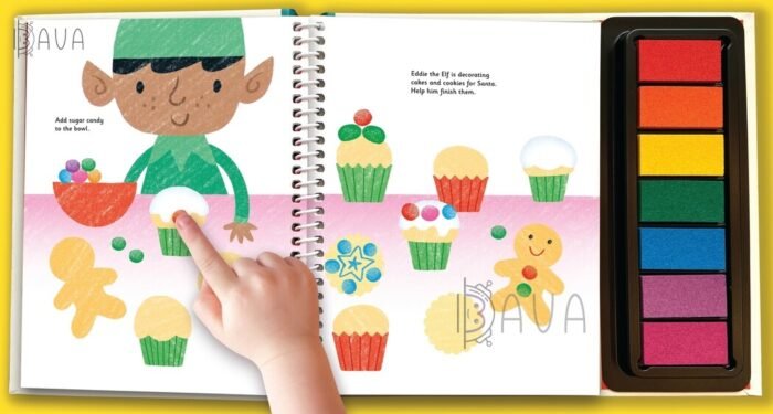 Книга Fingerprint Activities Santa's Workshop - Зображення 2